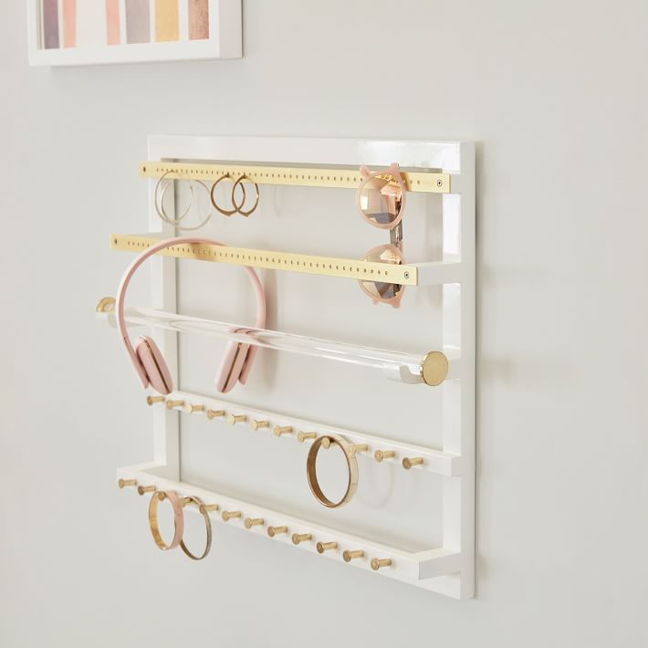 Pottery barn wall jewelry organizer deals
